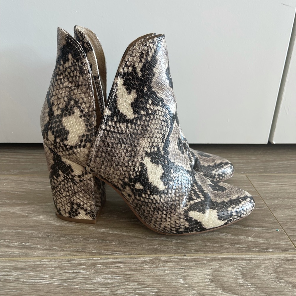 Steve Madden Snakeskin Ankle Booties